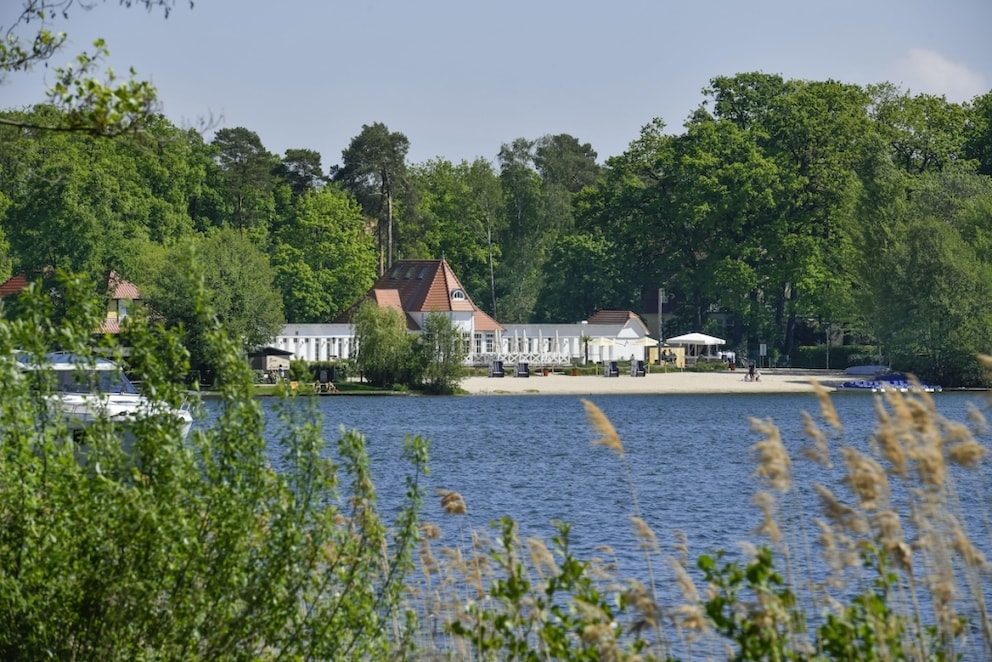 View of the Seebad in Bad Saarow at Scharmützelsee