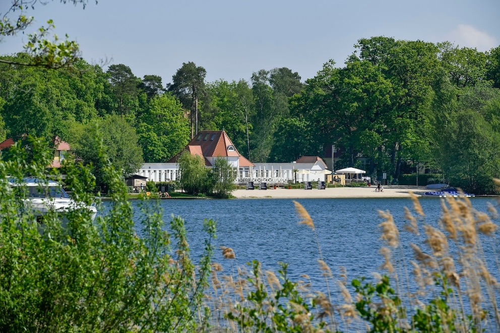 Blick auf das Seebad in Bad Saarow am Scharmützelsee