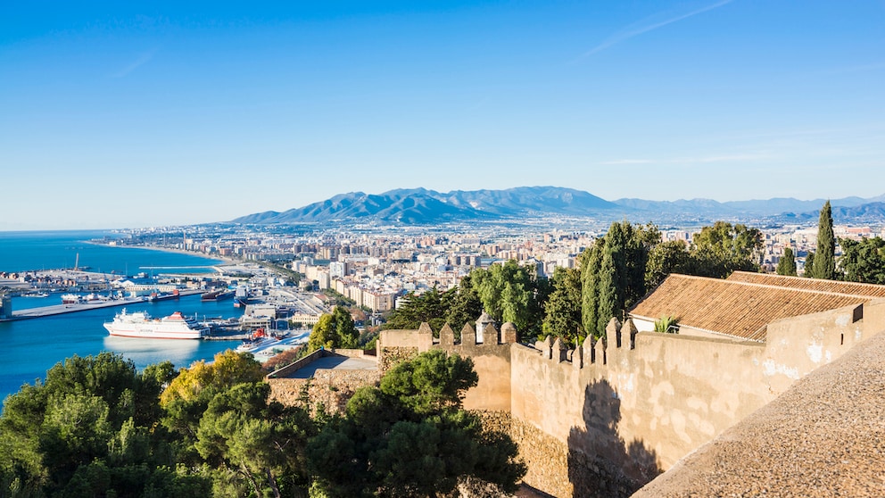 Malaga in Spanien ist die Stadt in Europa mit den meisten Sonnenstunden