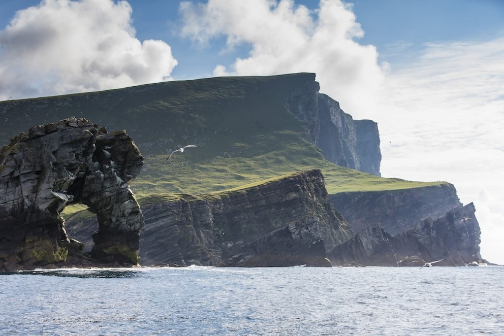 Foula offers some spectacular rock formations
