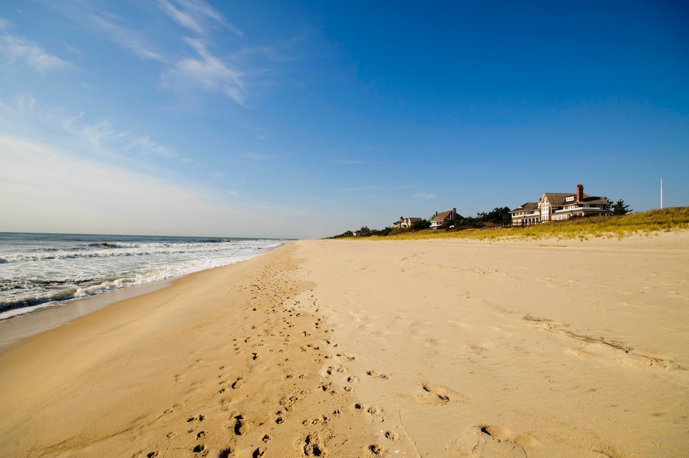 Main Beach in East Hampton, New York, gehört zu den schönsten Stränden der USA