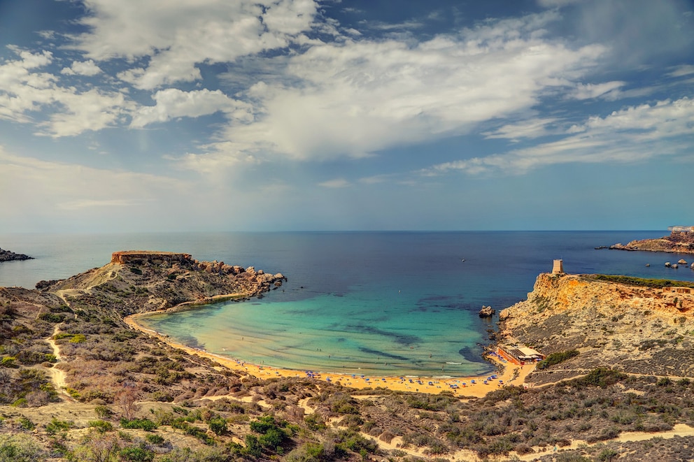 Der Ghajn Tuffieha Beach auf Malta ist der beste Strand Europas