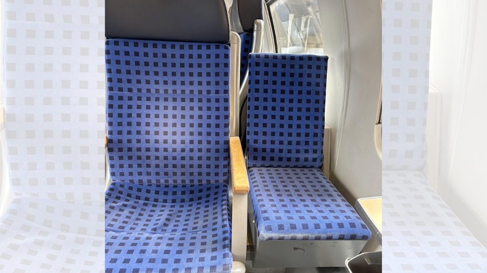 Dieser ungewöhnliche Bahnsitz in der Deutschen Bahn warf bei einigen Menschen Fragen auf