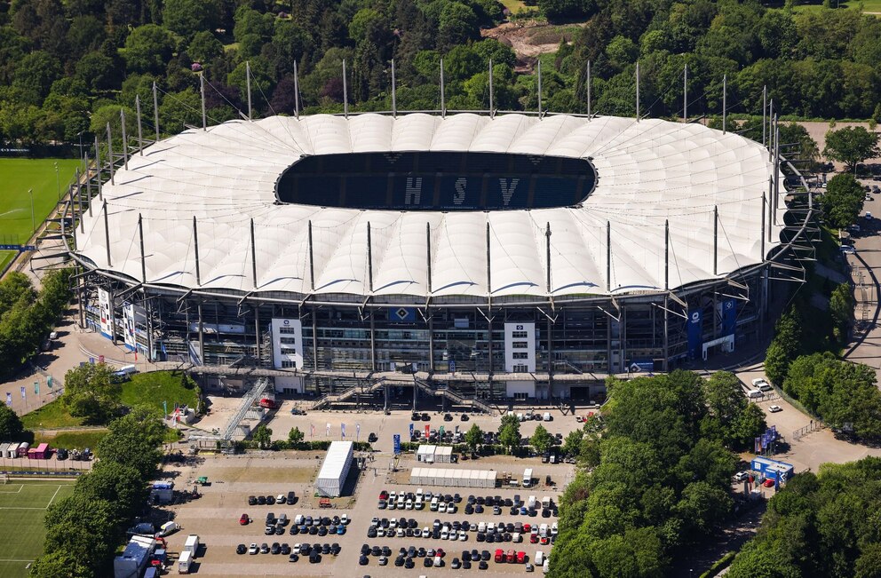 Blick auf das Volksparkstadion