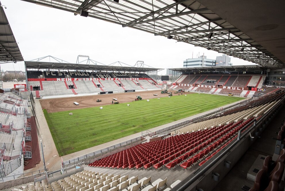 Blick in das Stadion des  FC St.Pauli