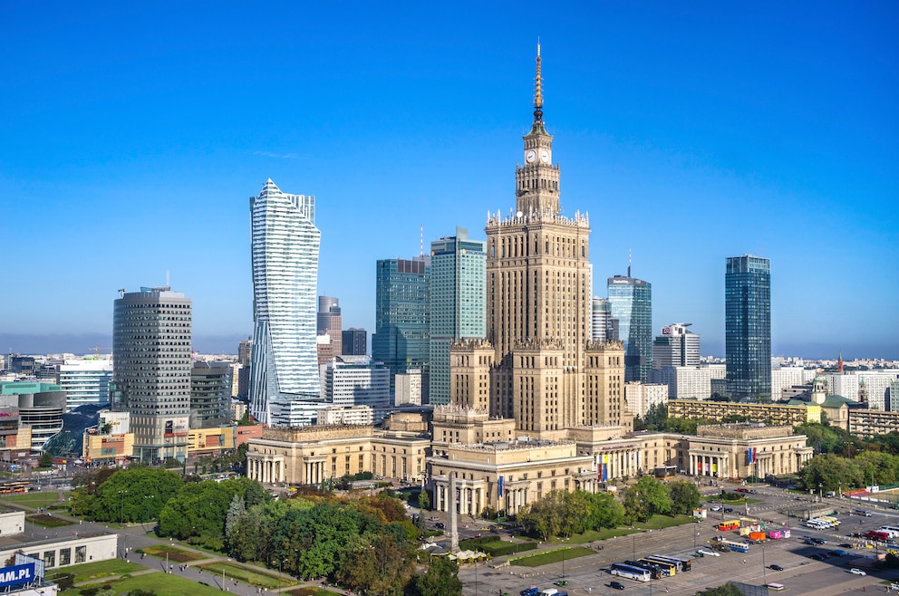 Der Kultur- und Wissenschaftspalast in Polens Hauptstadt Warschau