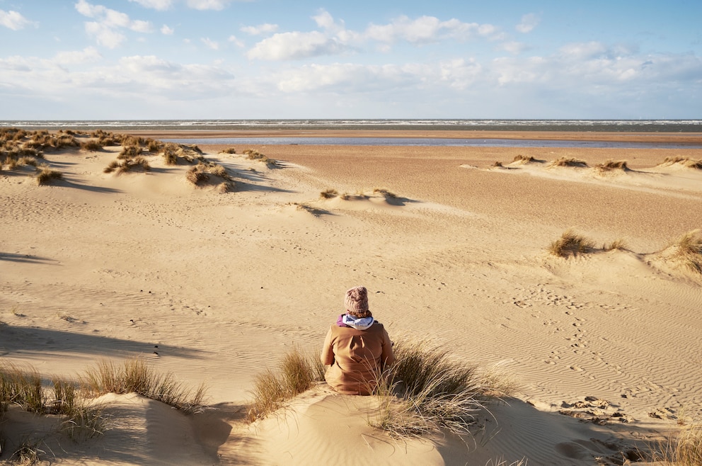 Holkham Beach in Englands Norfolk 