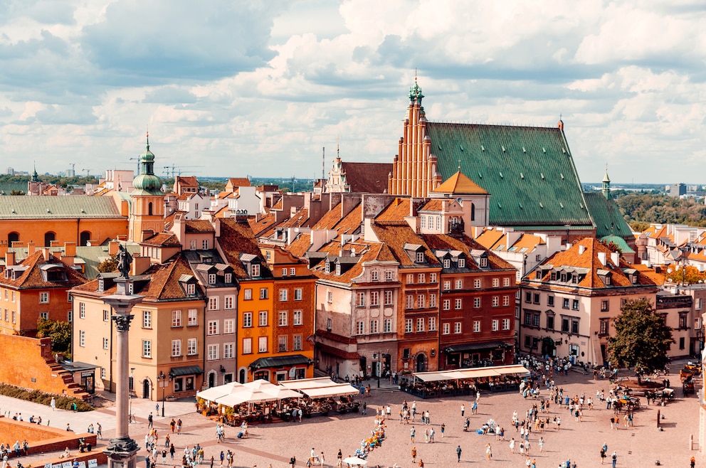 Die Warschauer Altstadt in Polen