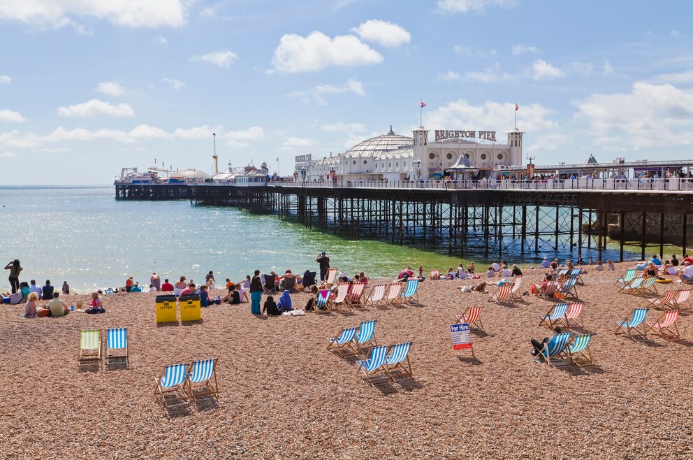 Die Küstenstadt Brighton in England