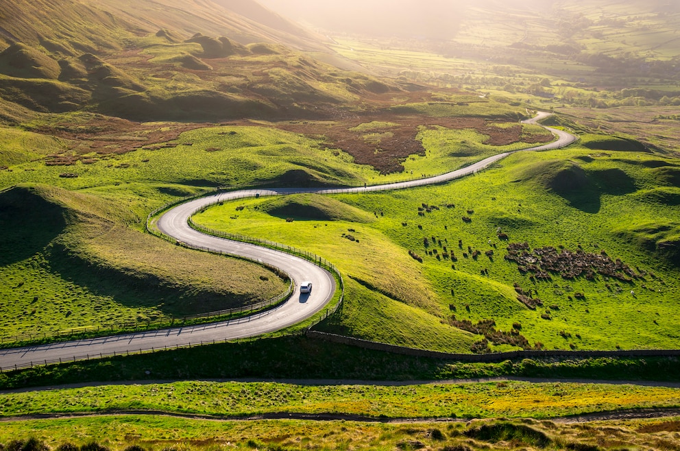 Englands Peak District in Derbyshire