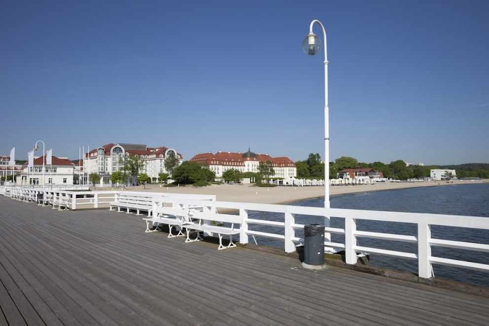 The pier at the beach of Sopot is the longest wooden pier in Europe at 511.5 meters