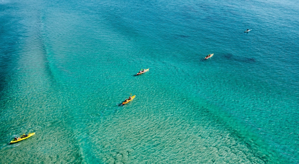 Kayak-Fahrer im Cape Byron National Park