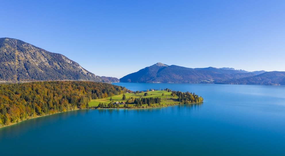 Walchensee in Bavaria with a view of Jochberg