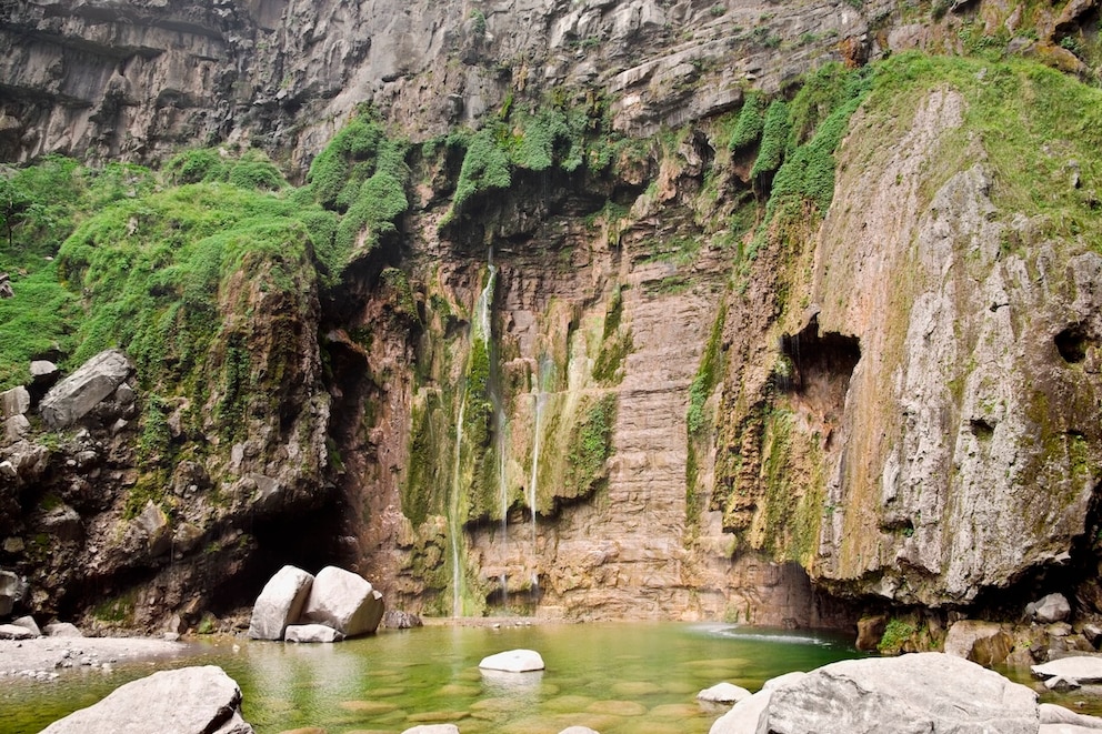 Der Wasserfall im Yuntai-Park in China