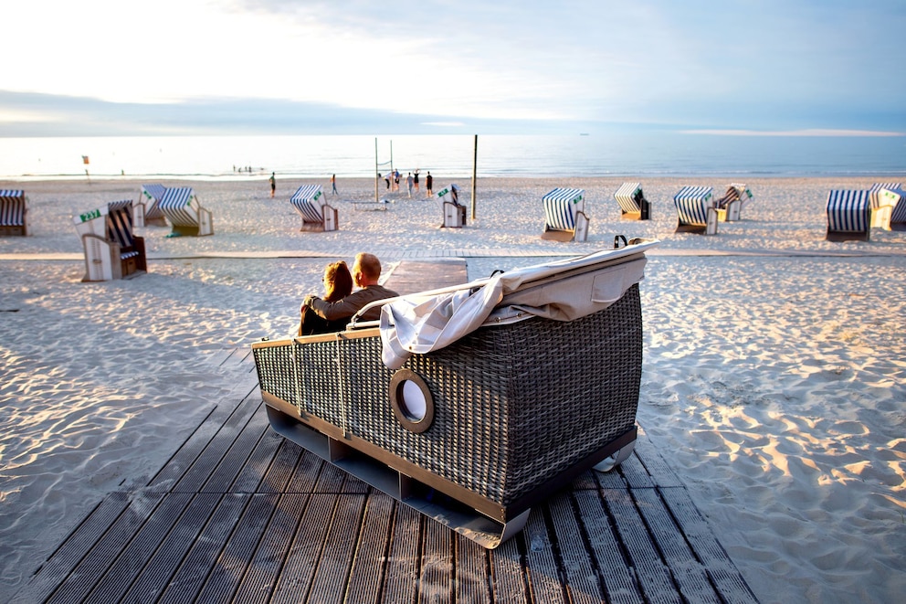 Schlafstrandkörbe auf Norderney