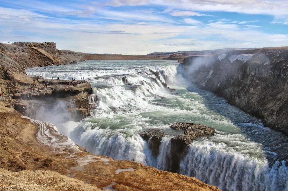 Gulfoss ist ein Wasserfall in Island