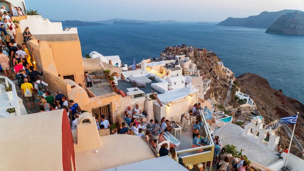 Die griechische Insel Santorin leidet stark unter dem Massentourismus