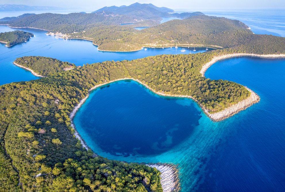 Blick auf die Insel Mljet mit den wohl ungewöhnlichsten Seen Kroatiens