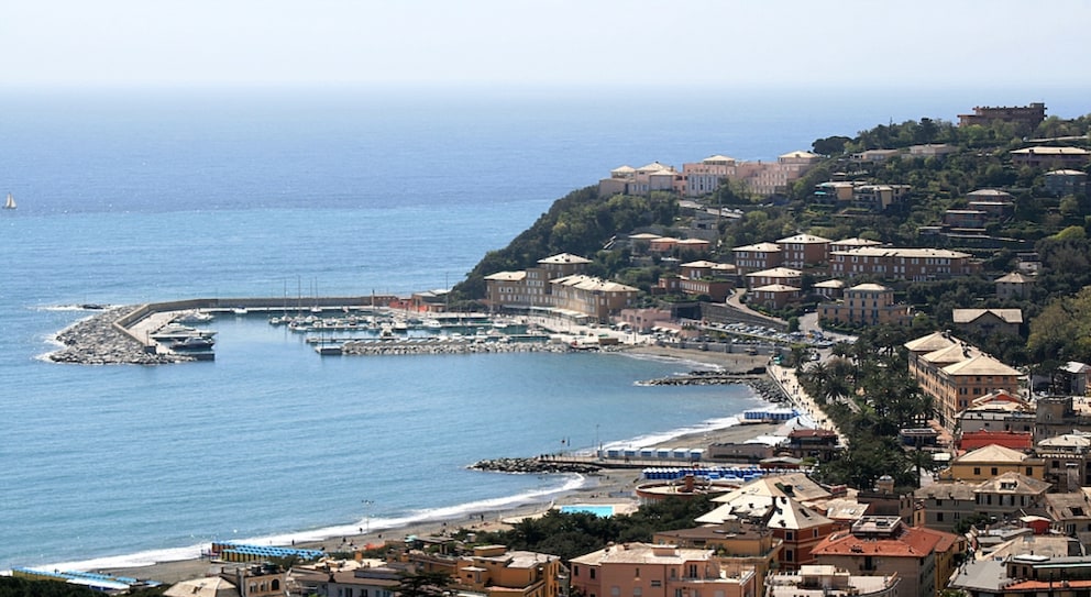 Beautiful beaches in Liguria Italy