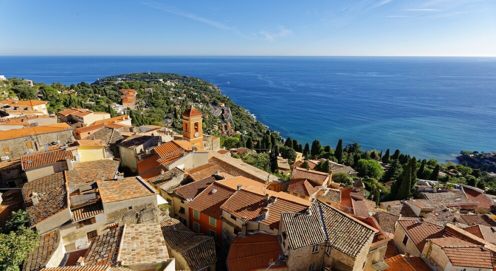 Roquebrune-Cap-Martin is located near Monaco on the Côte d'Azur and is perfect for a September vacation