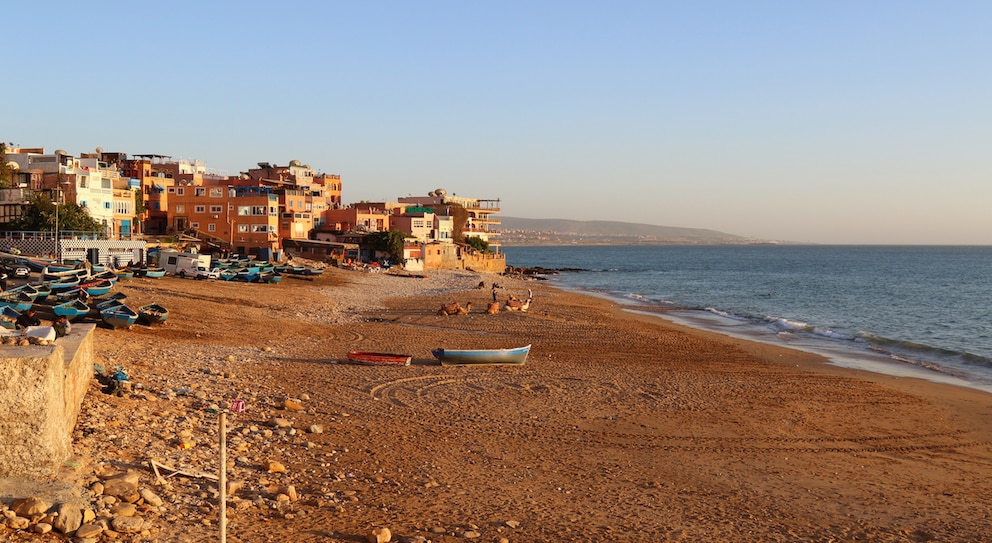 Taghazout, Agadir ist ein schönes Urlaubsziel für einen Urlaub im September