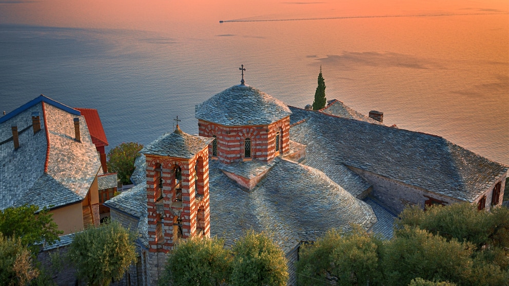 Im Osten Chalkidikis liegt die Mönchsrepublik Athos