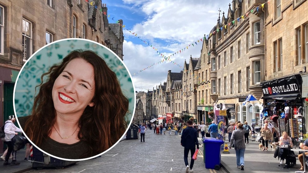 Stadtzentrum von Edinburgh in Schottland
