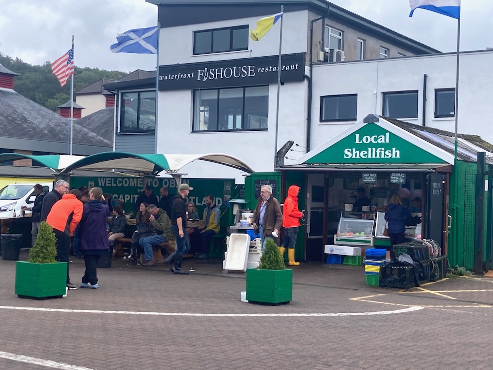 Seafood-Imbiss in Oban, Schottland