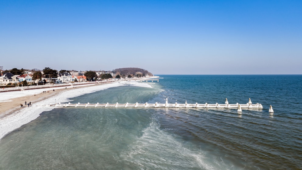 Travemünde an der Ostsee im Winter