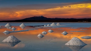 Ein Meer aus Salz – das ist der Salar de Uyuni im Andenhochland, der mit 12.000 Quadratkilometern größte Salzsee der Welt.