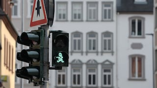 Skurrile Ampelmännchen finden sich überall in Deutschland – wie zum Beispiel hier in Trier