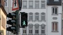 Skurrile Ampelmännchen finden sich überall in Deutschland – wie zum Beispiel hier in Trier