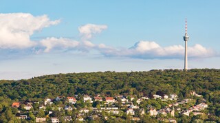 Er ist ein Wahrzeichen der Stadt: der Stuttgarter Fernsehturm, das Vorbild für alle Fernsehtürme der Welt