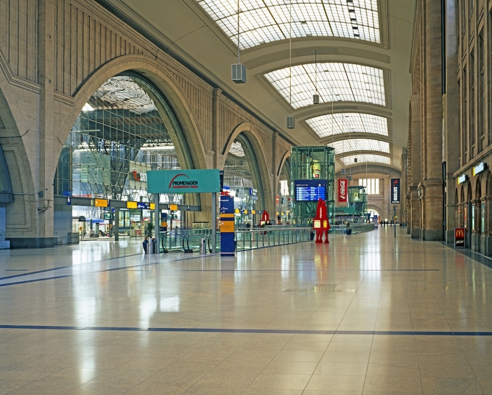 Spitzenreiter im Ranking der besten Fernverkehrsbahnhöfe Deutschlands: Leipzig Hauptbahnhof