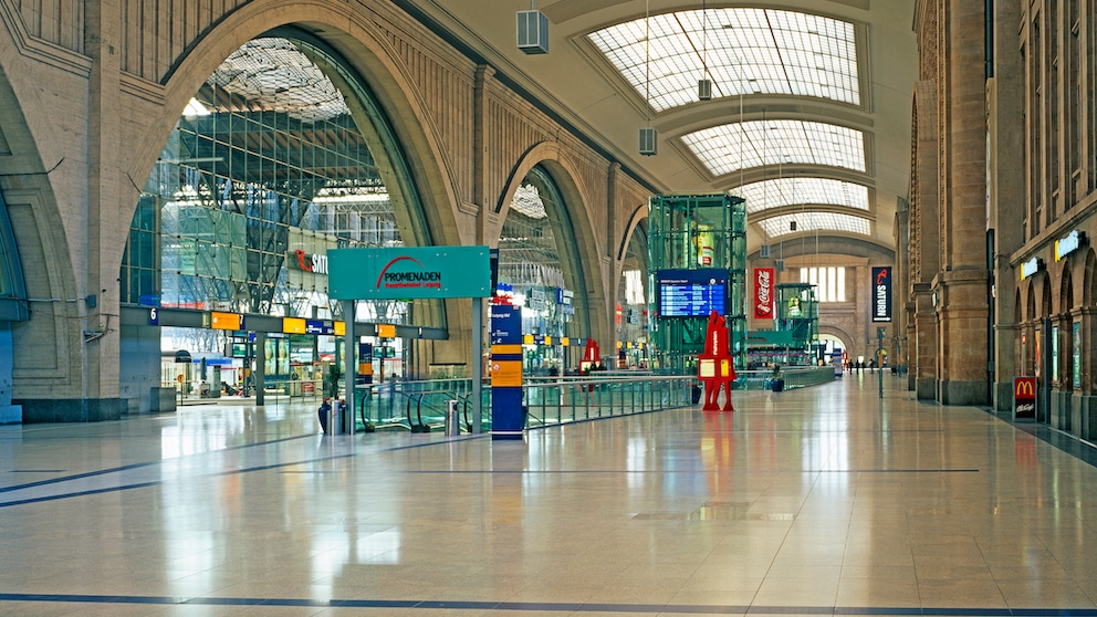 Spitzenreiter im Ranking der besten Fernverkehrsbahnhöfe Deutschlands: Leipzig Hauptbahnhof