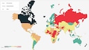Karte Global Peace Index 2024
