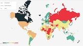 Karte Global Peace Index 2024