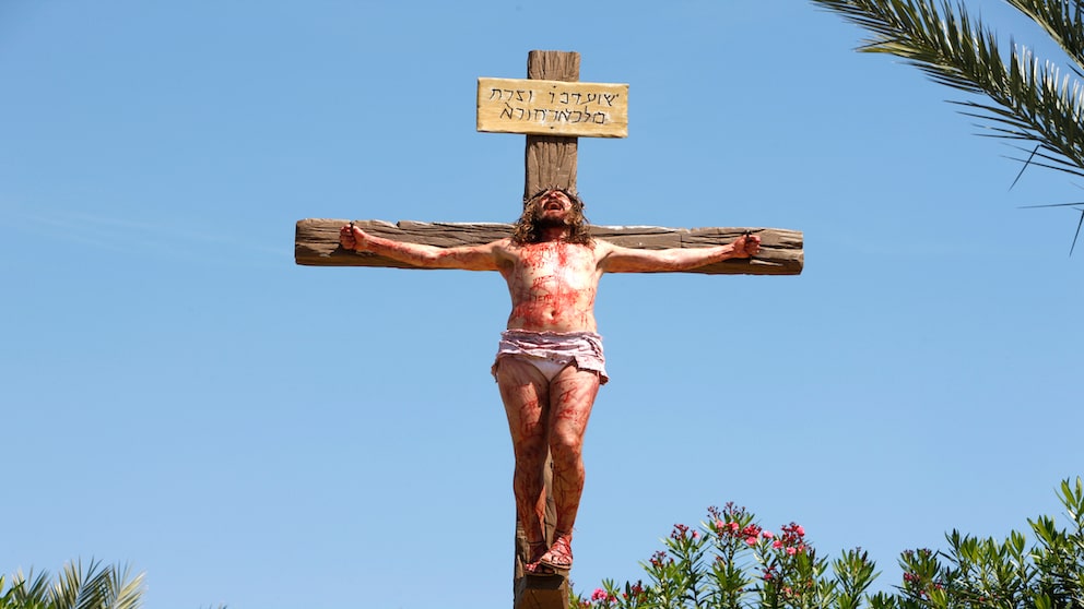 Kreuzigungsszene in Tierra Santa in Buenos Aires