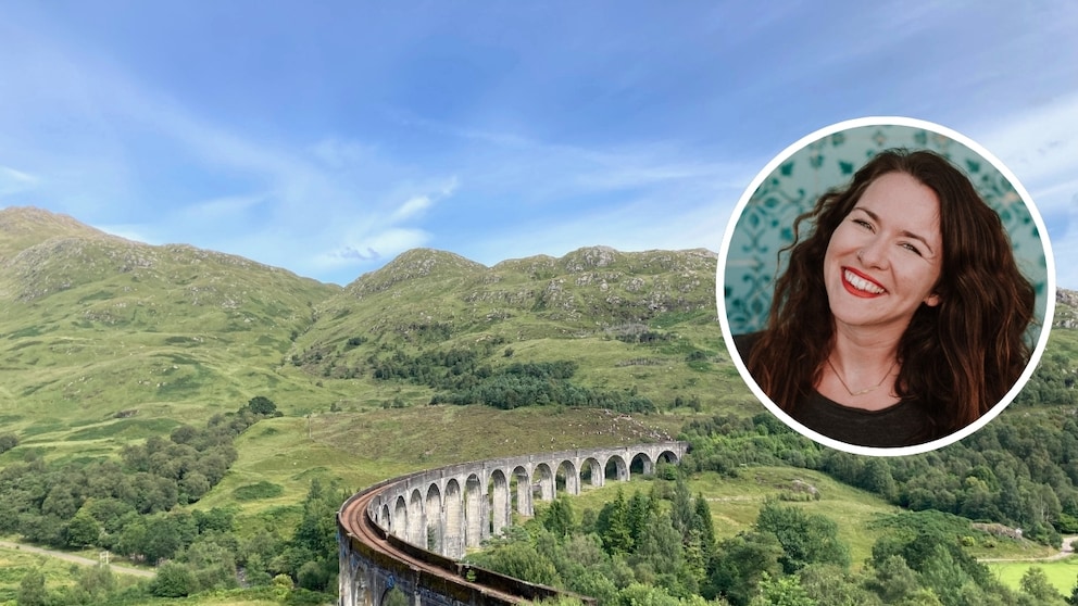 Das Glenfinnan Viadukt in den schottischen Highlands