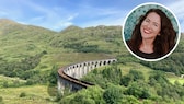 Das Glenfinnan Viadukt in den schottischen Highlands