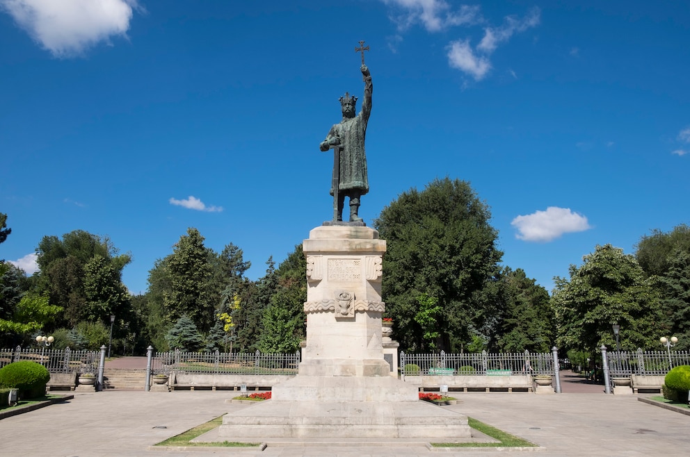 Statue von Ștefan cel Mare in Moldau