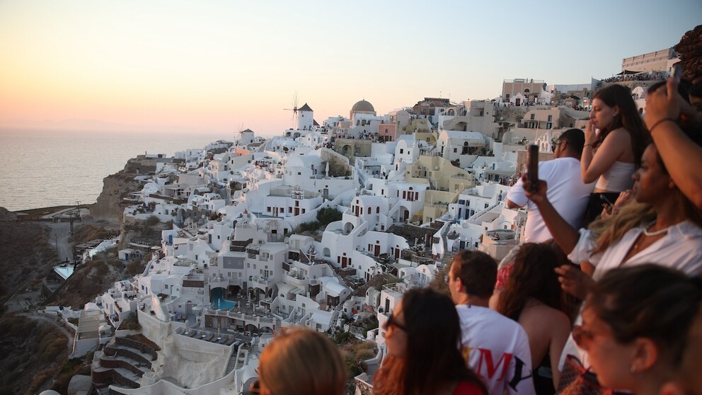 Viele Touristen auf Santorin – auf Mykonos sieht es nicht anders aus