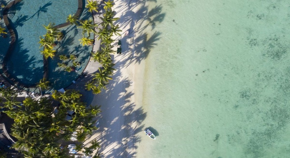 Der Stand Trou aux Biches befindet sich an der Westküste von Mauritius