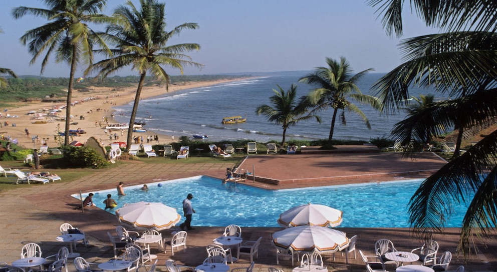 Agueda beach befindet sich in Calangute in der indischen Region Goa