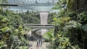Der spektakuläre Wasserfall in Singapurs Changi Airport ist nur einer der Gründe, warum sich der Flughafen so großer Beliebtheit erfreut