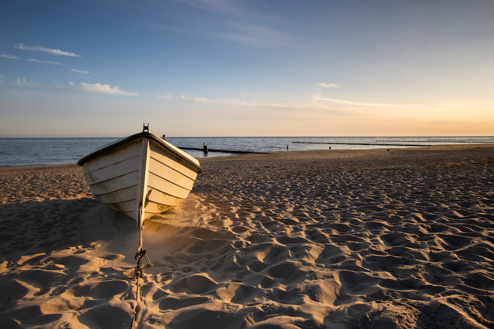 Weiter Strand – auf Usedom ist er kilometerlang und im Oktober längst nicht so überlaufen wie im Hochsommer