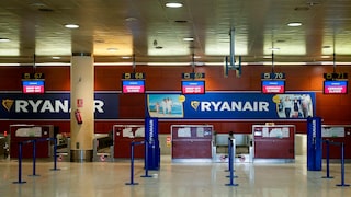 Check-in-Schalter von Ryanair