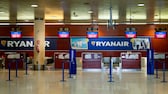 Check-in-Schalter von Ryanair