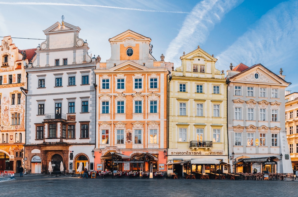 Häuserreihe in Prag