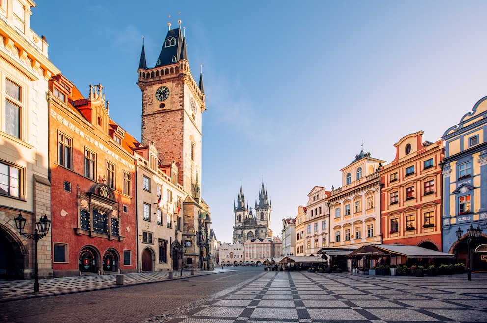 Der Altstädter Ring im Zentrum von Prags Altstadt 